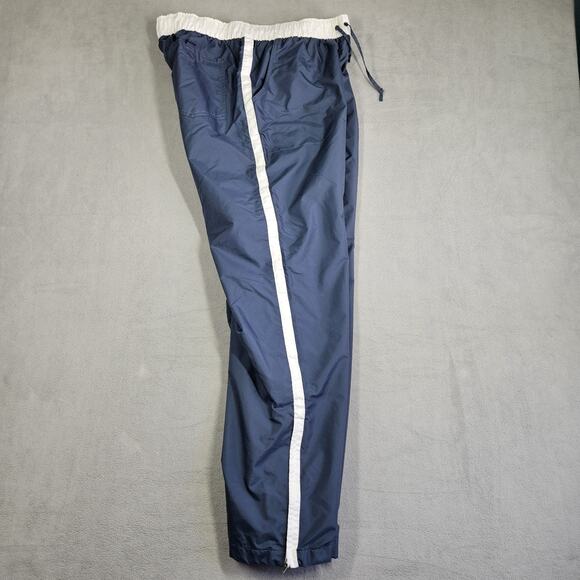 Vintage Nike Track Pants Womens Medium Blue Warm Up Lined Swoosh Sportswear Y2K - Picture 10 of 15